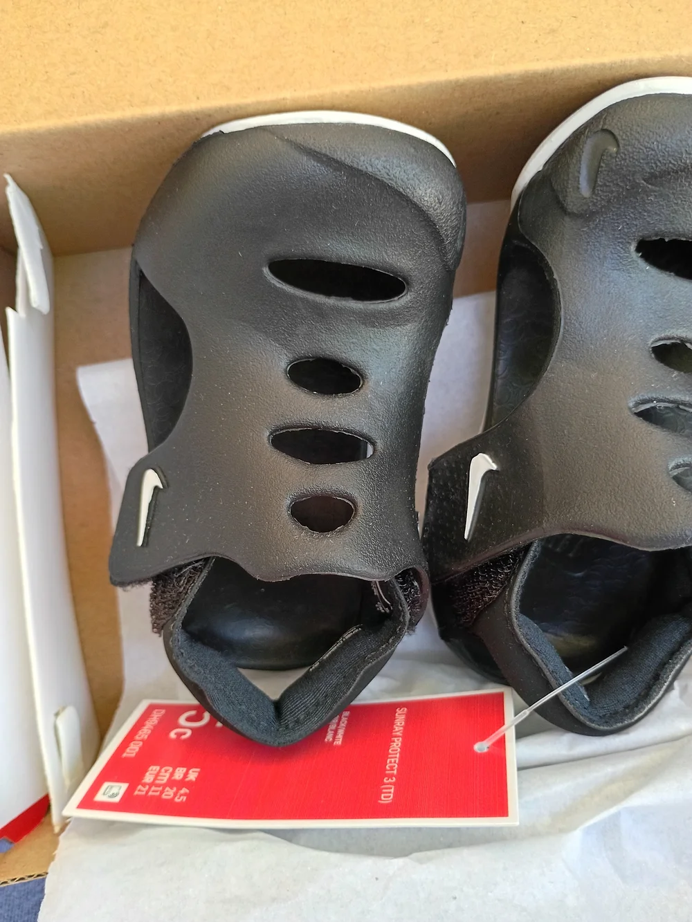 Nike Kids Black Slip-On Sandal Sneakers